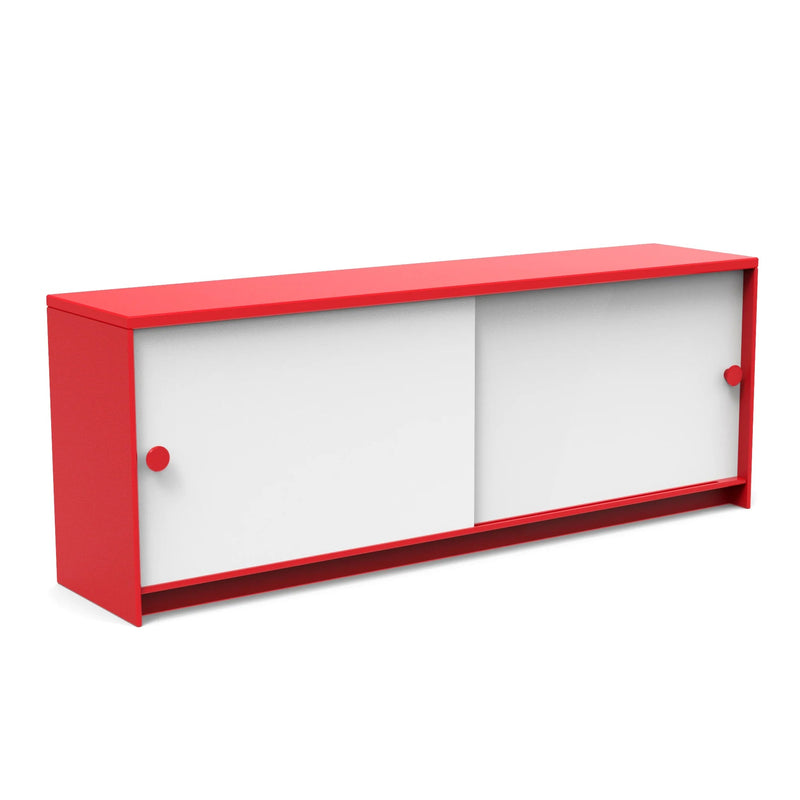 Slider Console Outdoor Storage Loll Designs Apple Red Cloud White 