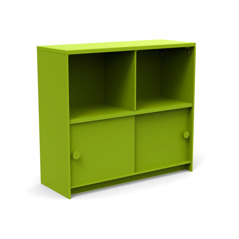 Slider Cubby Cabinet Outdoor Storage Loll Designs Leaf Green Monochromatic 