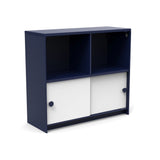 Slider Cubby Cabinet Outdoor Storage Loll Designs Navy Blue Cloud White 