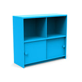 Slider Cubby Cabinet Outdoor Storage Loll Designs Sky Blue Monochromatic 