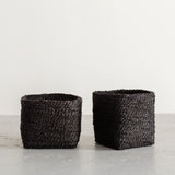 Small Square Jute Basket Baskets Will & Atlas Short Charcoal 