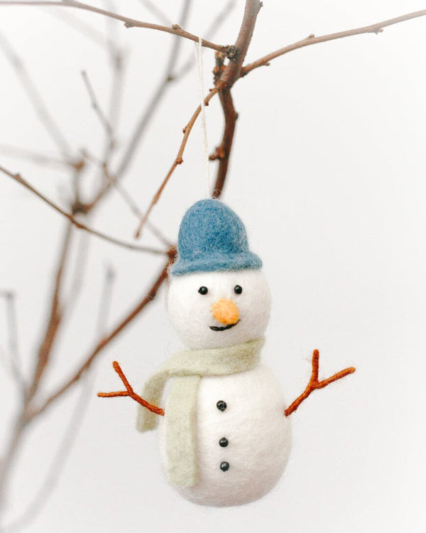 Snowman Felt Ornament Ornaments Creative Women 