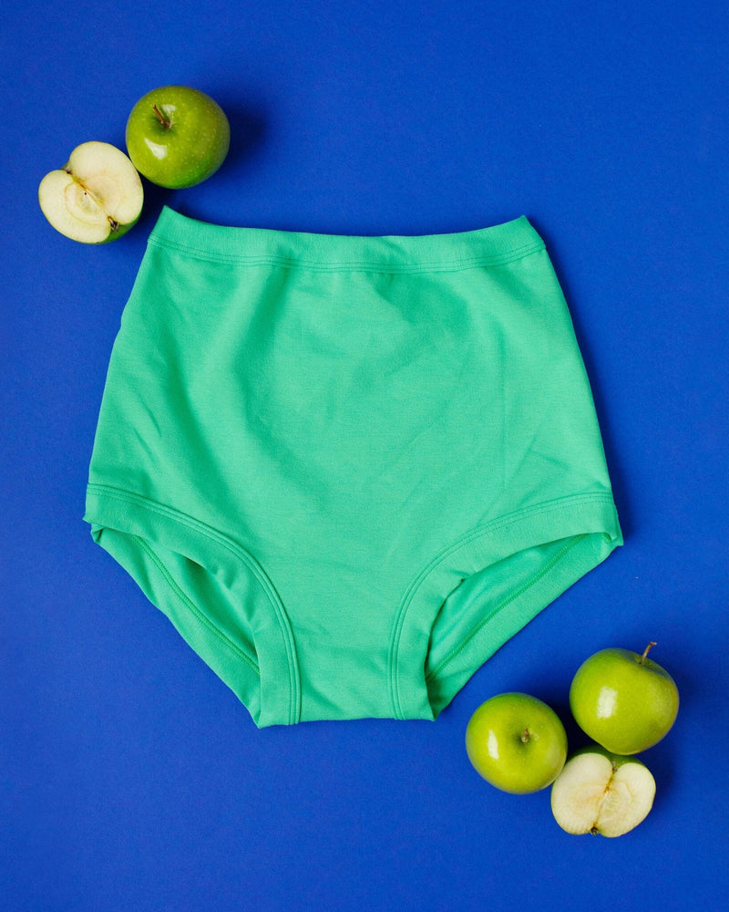 Solid Sky Rise Underwear Underwear + Bodysuits Thunderpants USA S Sour Apple 