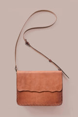 Structured Leather Crossbody Bag Crossbody Bags Purse & Clutch Russet Brown 