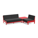 Sunnyside Recycled Outdoor Seating Bundle Outdoor Seating Loll Designs Apple Red Cast Charcoal 