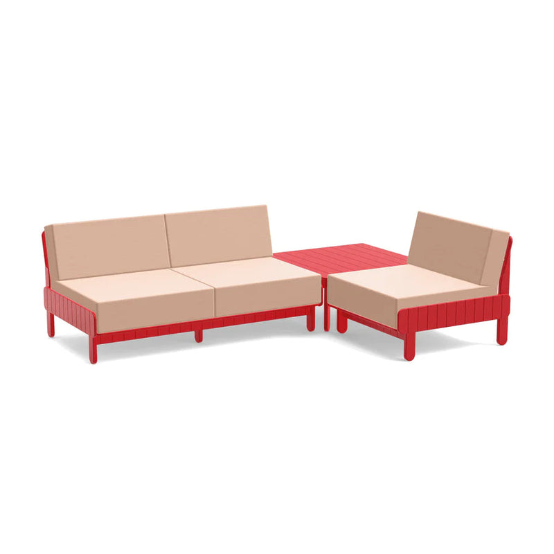 Sunnyside Recycled Outdoor Seating Bundle Outdoor Seating Loll Designs Apple Red Cast Petal 