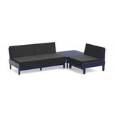Sunnyside Recycled Outdoor Seating Bundle Outdoor Seating Loll Designs Navy Blue Cast Charcoal 