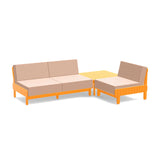 Sunnyside Recycled Outdoor Seating Bundle Outdoor Seating Loll Designs Sunset Orange Cast Petal 