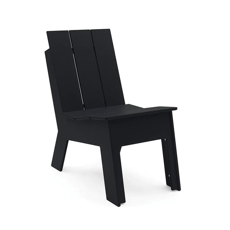 Tall Recycled Outdoor Picket Chair Outdoor Seating Loll Designs Black 