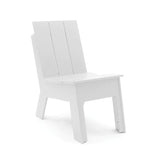 Tall Recycled Outdoor Picket Chair Outdoor Seating Loll Designs Cloud White 