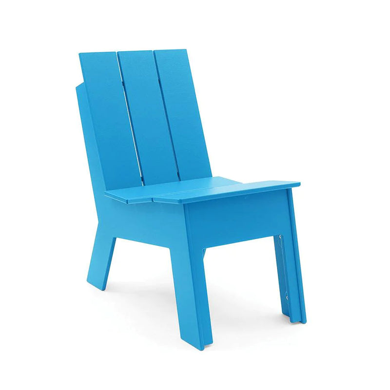Tall Recycled Outdoor Picket Chair Outdoor Seating Loll Designs Sky Blue 