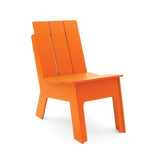 Tall Recycled Outdoor Picket Chair Outdoor Seating Loll Designs Sunset Orange 