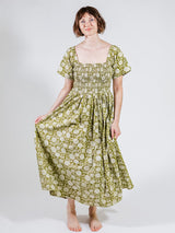 Teddy Midi Dress - Pear Floral Dresses Mata Traders 