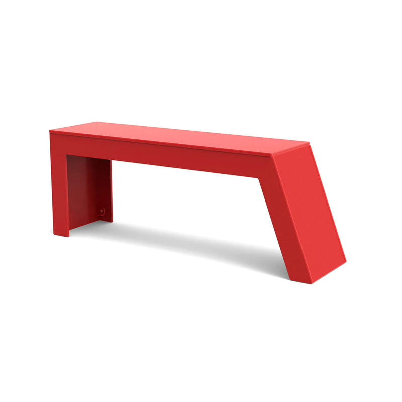 Tessellate Recycled Outdoor Bench Outdoor Seating Loll Designs Apple Red Slope 
