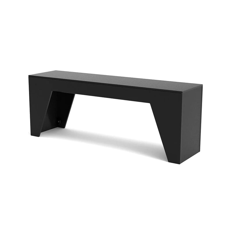Tessellate Recycled Outdoor Bench Outdoor Seating Loll Designs Black Wedge 