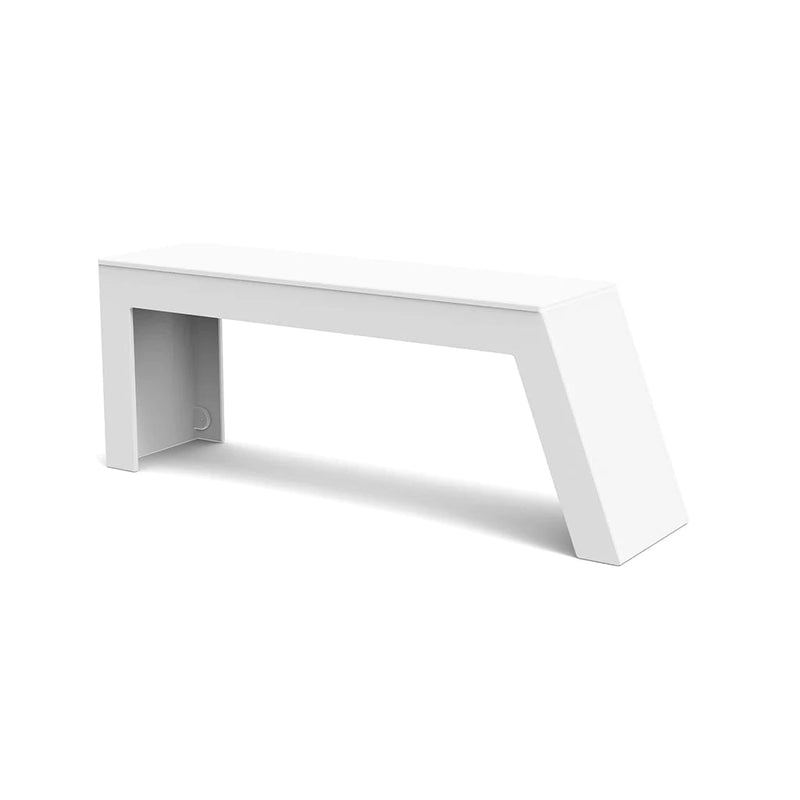 Tessellate Recycled Outdoor Bench Outdoor Seating Loll Designs Cloud White Slope 