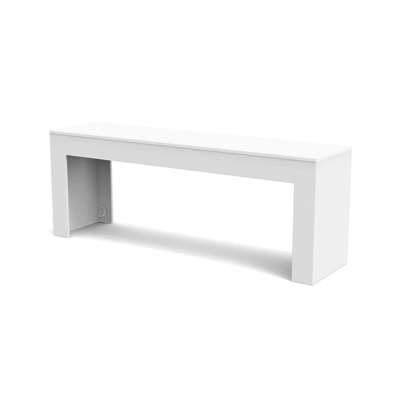 Tessellate Recycled Outdoor Bench Outdoor Seating Loll Designs Cloud White Straight 