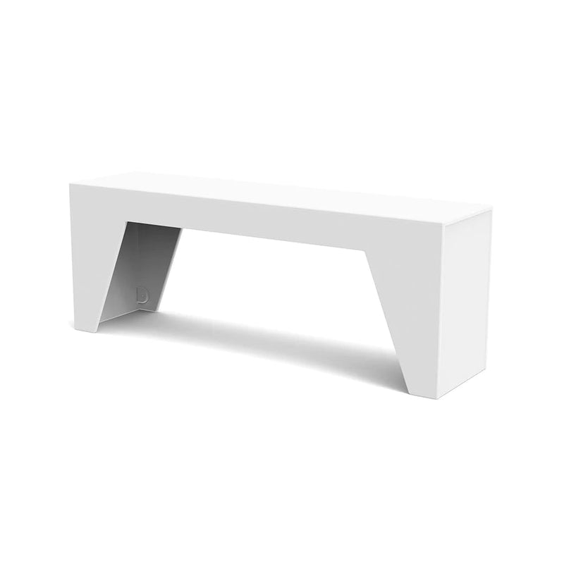 Tessellate Recycled Outdoor Bench Outdoor Seating Loll Designs Cloud White Wedge 