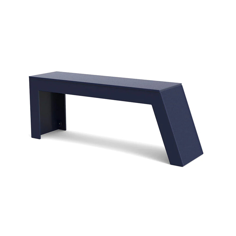 Tessellate Recycled Outdoor Bench Outdoor Seating Loll Designs Navy Blue Slope 