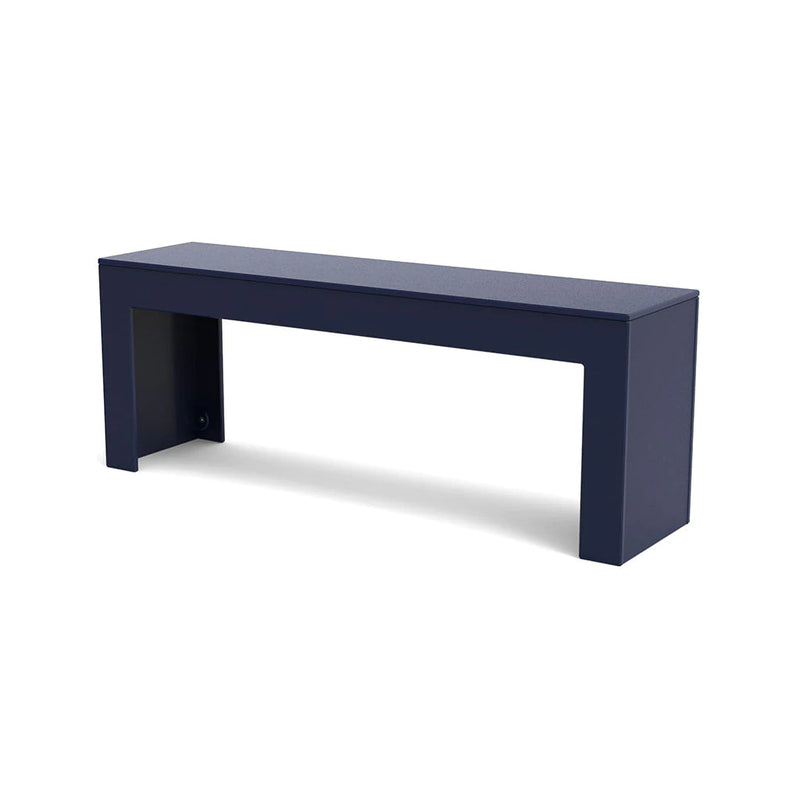 Tessellate Recycled Outdoor Bench Outdoor Seating Loll Designs Navy Blue Straight 