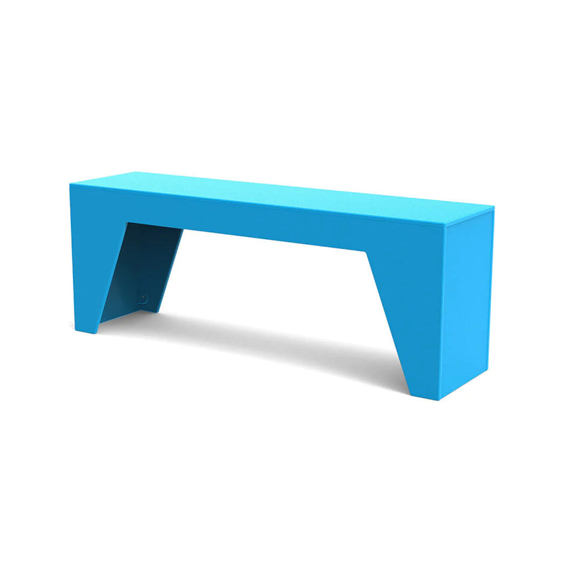 Tessellate Recycled Outdoor Bench Outdoor Seating Loll Designs Sky Blue Wedge 
