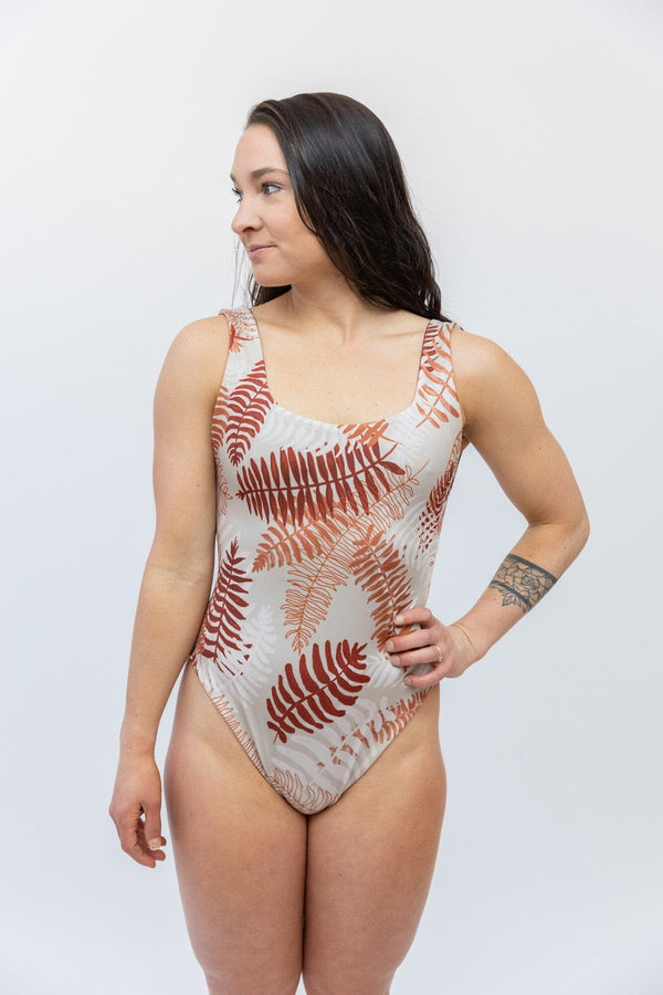 Thea Recycled One Piece Swimsuit Swimwear Saturday Swimwear Pacific Ferns XS 