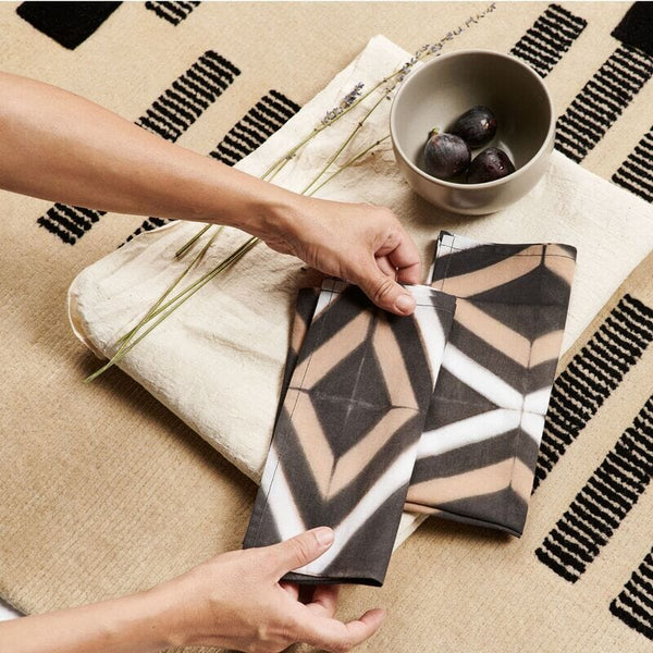 Tisa Black Napkin Set Table Linens Studio Variously 