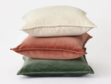 Velveteen Organic Pillow Cover Throw Pillows Coyuchi 