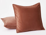 Velveteen Organic Pillow Cover Throw Pillows Coyuchi Sedona 