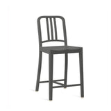 111 Navy Recycled Counter Stool Furniture Emeco Charcoal 