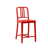 111 Navy Recycled Counter Stool Furniture Emeco Red 
