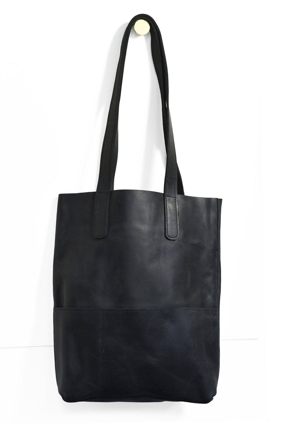 Outside Pockets Handbag - Ink Black | Made Trade
