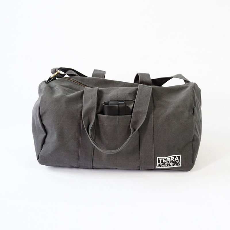 Aarde Gym Duffle Bag Travel Bags Terra Thread Charcoal Gray 
