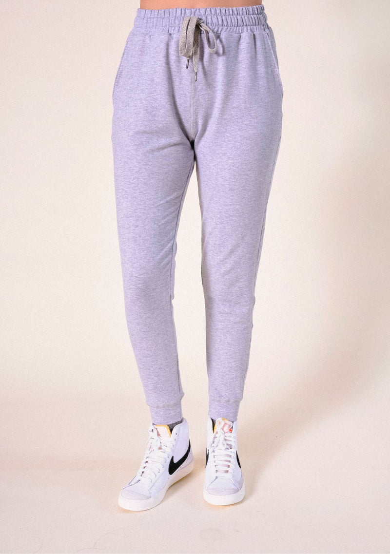Agnes Organic Cotton Tencel Jogger Pant Sweatpants + Joggers Poplinen XS Heather Gray 