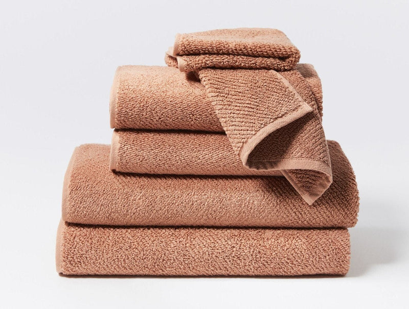 Air Weight Towels Towels Coyuchi Wash Cloth Dusty Coral 