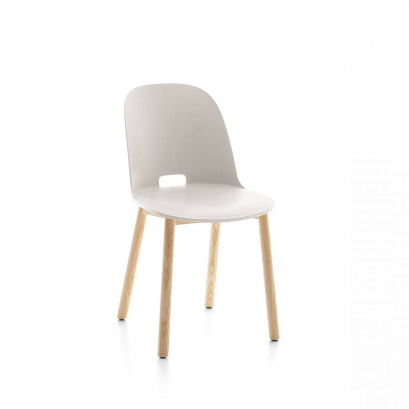 Alfi Recycled High Back Chair - Ash Furniture Emeco White 