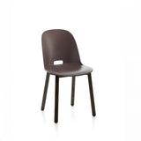 Alfi Recycled High Back Chair - Dark Ash Furniture Emeco Dark Brown 