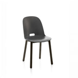 Alfi Recycled High Back Chair - Dark Ash Furniture Emeco Dark Gray 