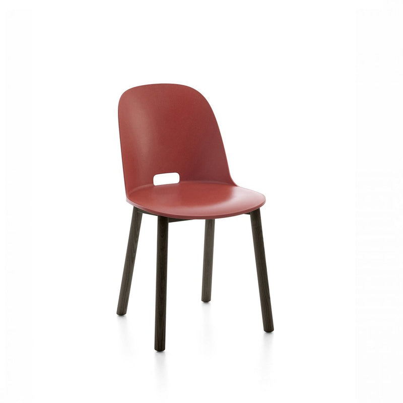 Alfi Recycled High Back Chair - Dark Ash Furniture Emeco Red 