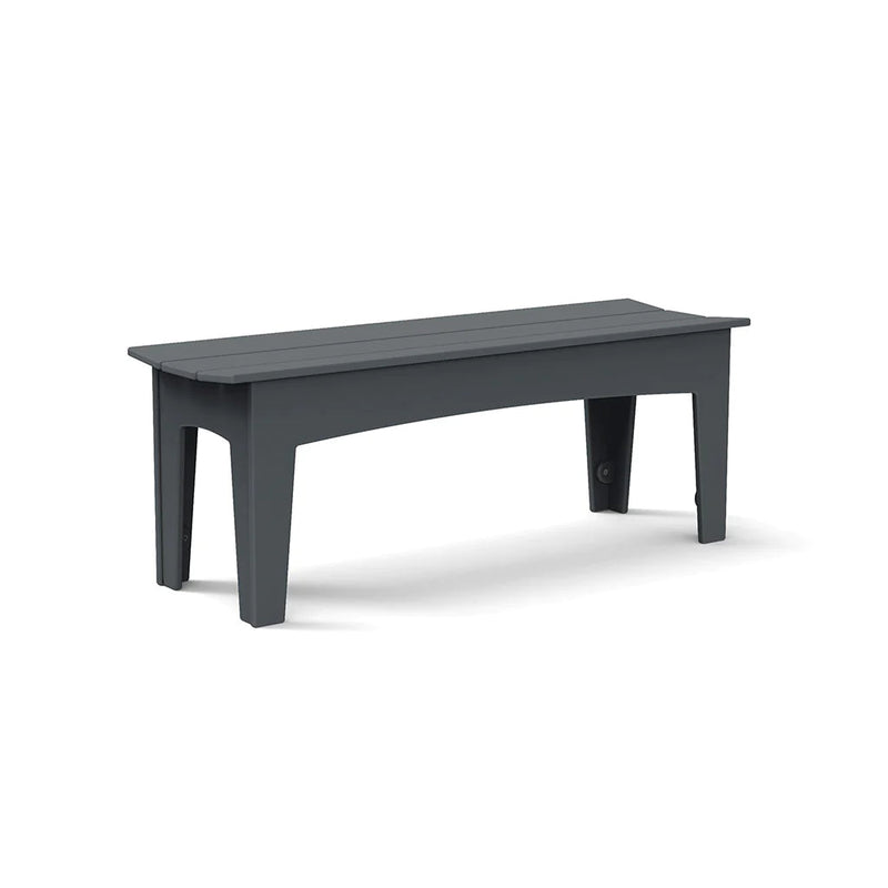 Alfresco Recycled Bench Benches Loll Designs 47" Charcoal Gray 