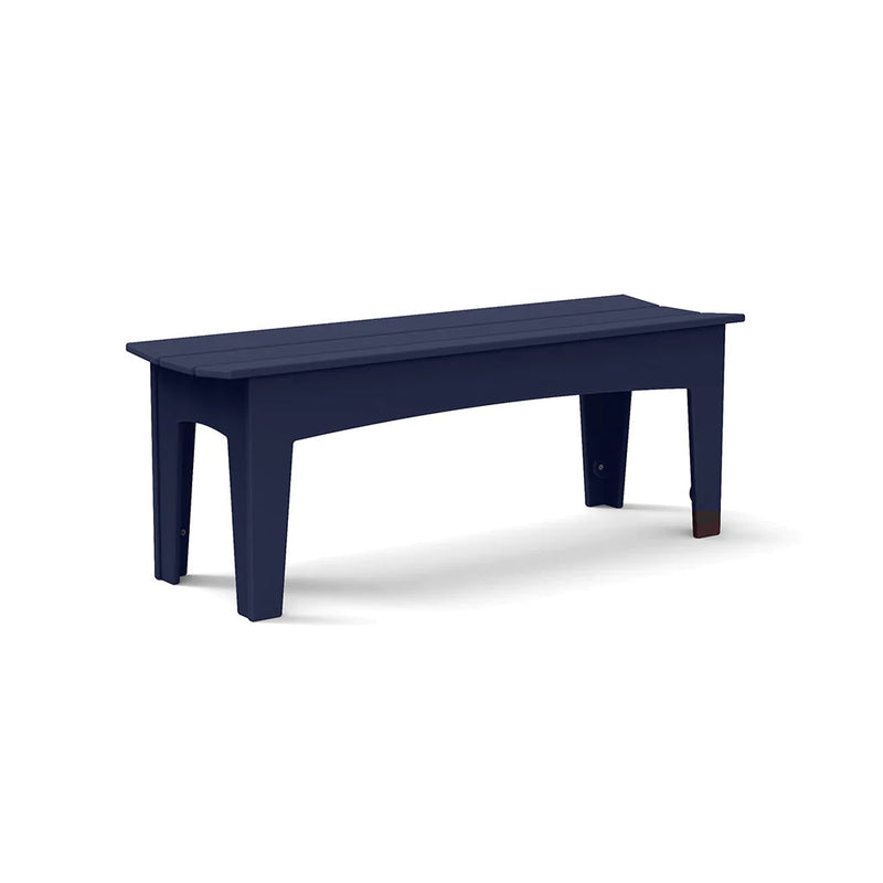 Alfresco Recycled Bench Benches Loll Designs 47" Navy Blue 