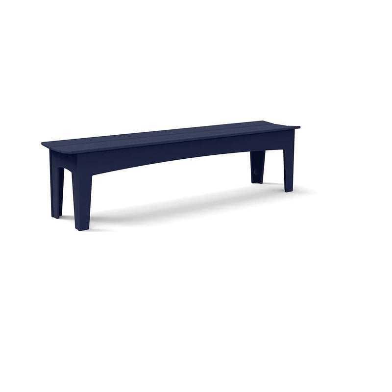 Alfresco Recycled Bench Benches Loll Designs 68" Navy Blue 