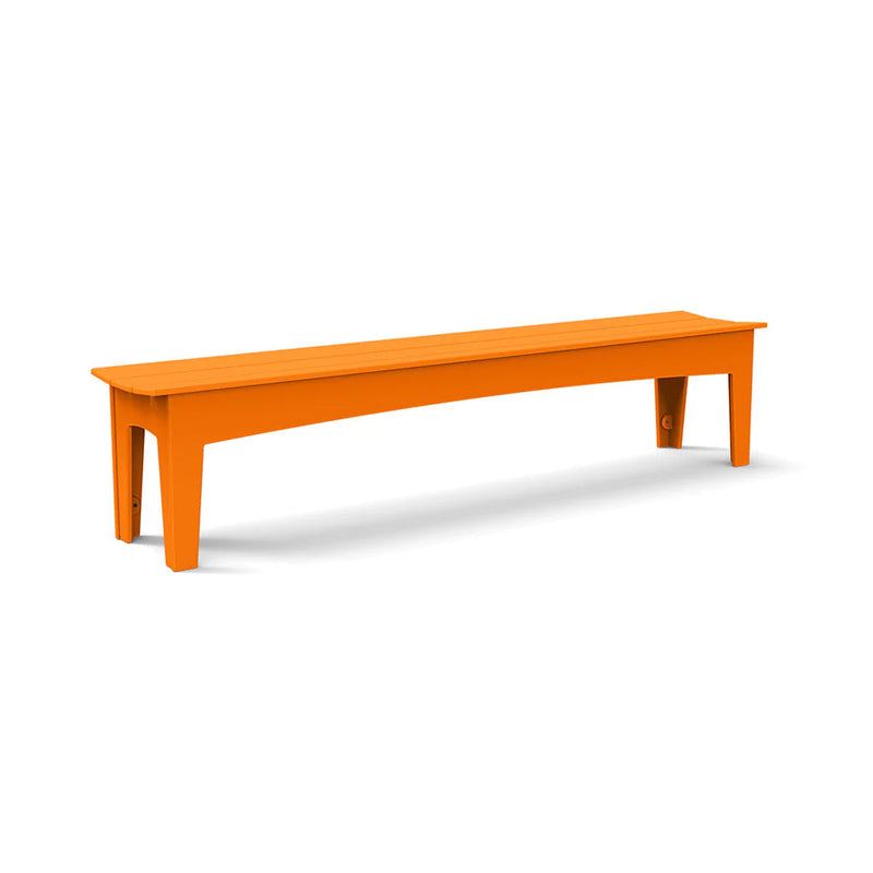 Alfresco Recycled Bench Benches Loll Designs 81" Sunset Orange 