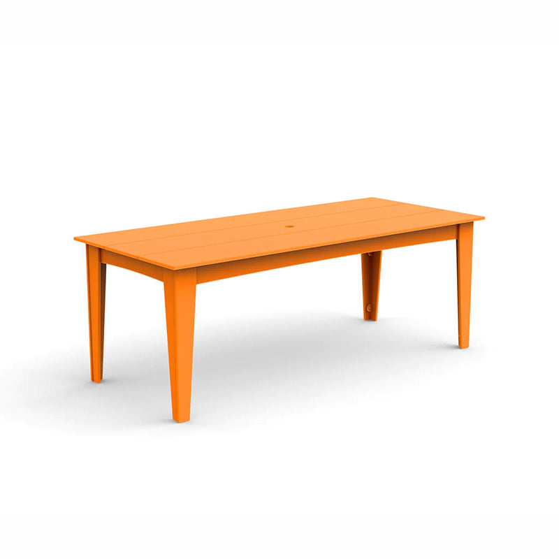Alfresco Recycled Dining Table Tables Loll Designs 82" Sunset Orange Umbrella Hole