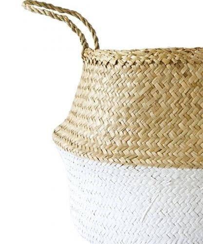 Amante Kophinos Basket - White Dipped Home Decor Amante Marketplace 