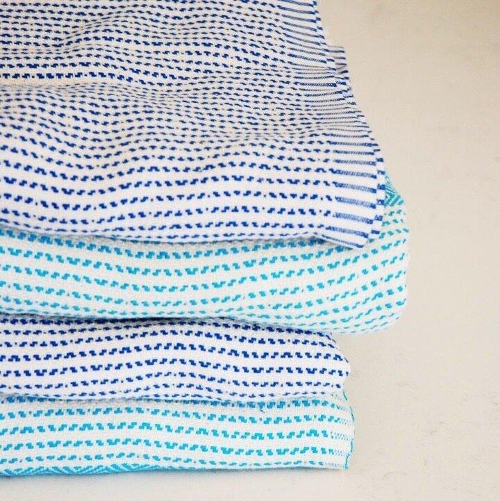 Amante Magis Diamond Turkish Towel / Throw Blanket - Teal Bedding and Bath Amante Marketplace 