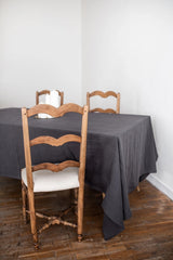 AmourLinen Linen tablecloth in Charcoal Linen tablecloth AmourLinen 