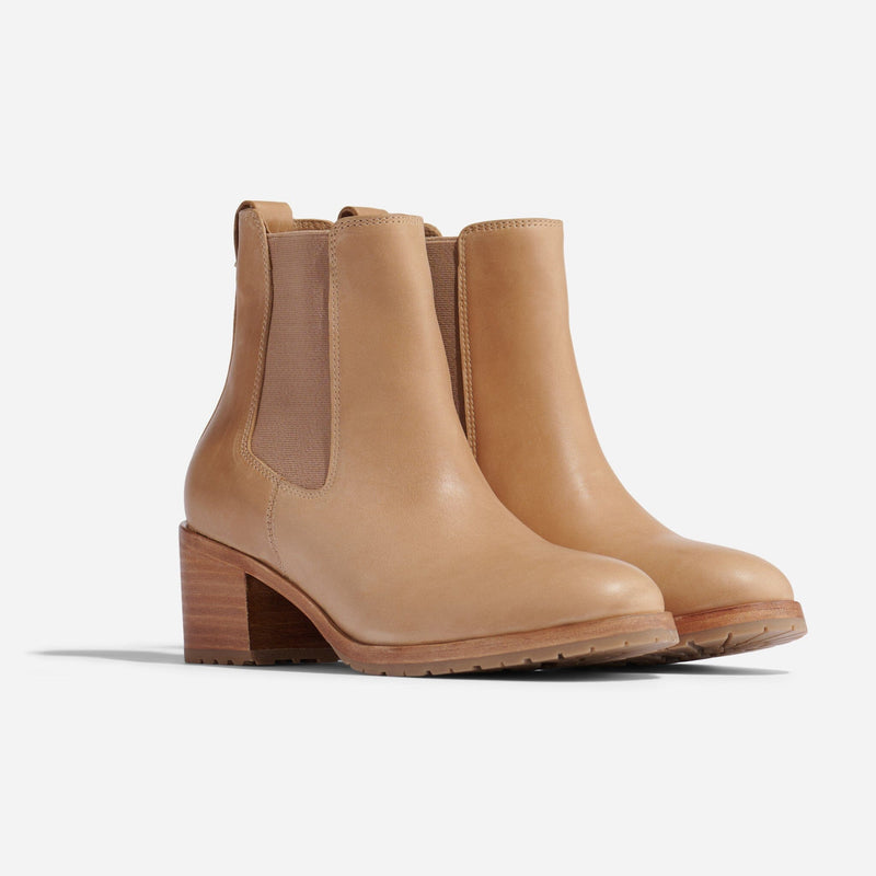 Ana Go-To Heeled Chelsea Boot Boots Nisolo Almond 8.5 