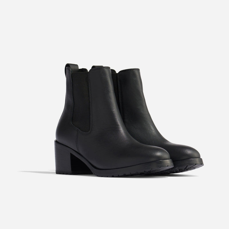 Ana Go-To Heeled Chelsea Boot Boots Nisolo Black 5 