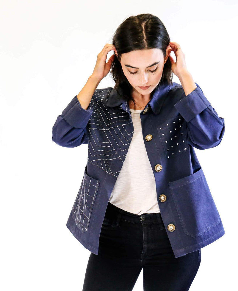 Anchal Chore Jacket - Navy Anchal Project